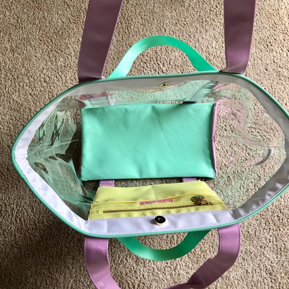 Stoney Clover Lane X Target Clear Beach Tote Bag NEW - Picture 7 of 8